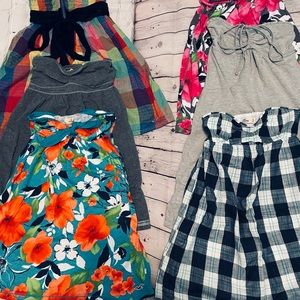 Girls Hollister tube-top dresses size S. All 6 for $65